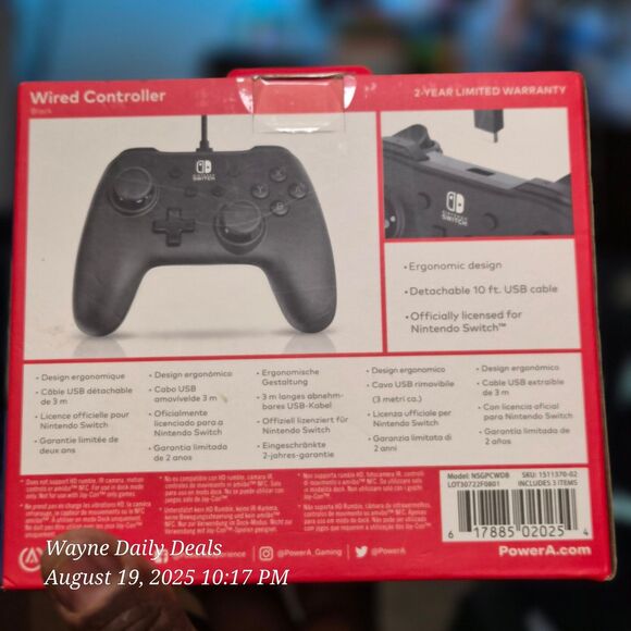 Nintendo Switch wired controller - Picture 3 of 4